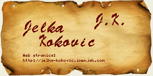 Jelka Koković vizit kartica